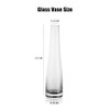 Bamboopack Hand-Made Blown Art Bud Glass Vase - Clear, Modern,