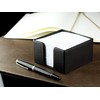 DELMON VARONE - Premium Leather Boxcalf Black Note Box with