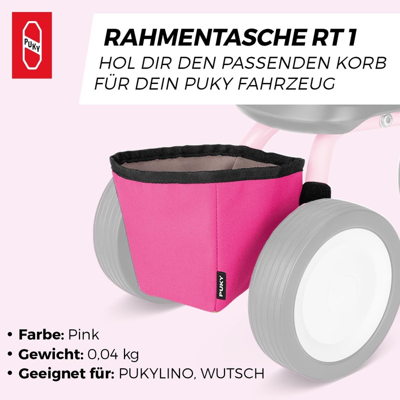 Puky 9735 Pocket Wutsch Hot Pink Lino 1 Frame Red