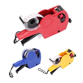 Red 8-Digit Price Labelling Kit, Other Hand Tools, Other Hand Tools and Accessories, Manual Labeling Machine, Price Labelling Tool with Replacement Ink (Red)