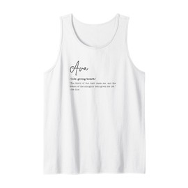Ava Name Meaning Bible Verse Job 33:4 Gift Tank Top
