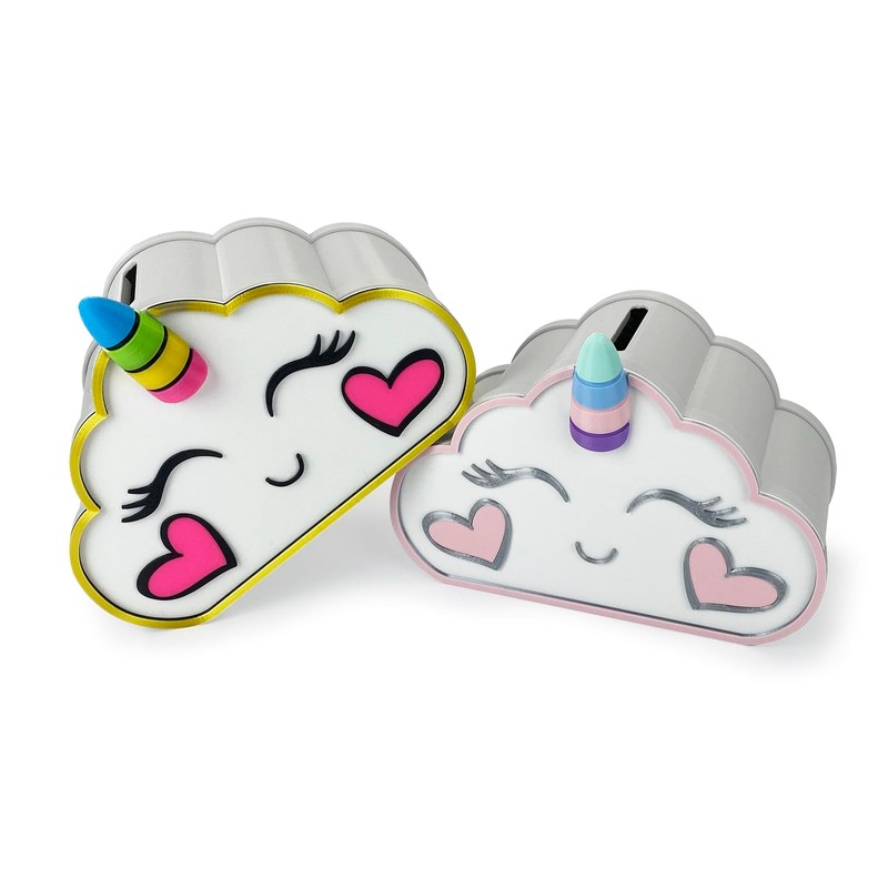 KAJAWIS Unicorn Money Box for Children 3D Box Multicoloured PLA