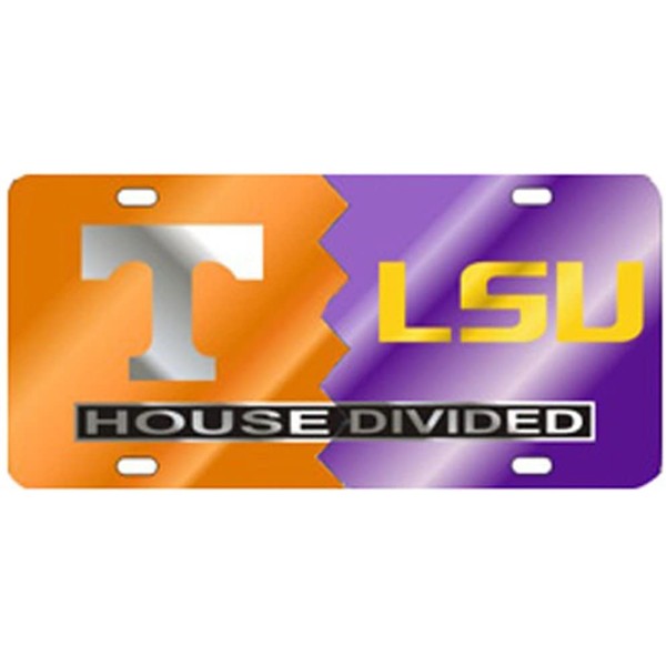 Tennessee LSU House Divided Laser Cut License Plate