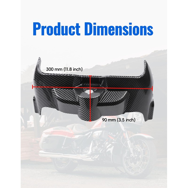 LUXEMOTO Inner Fairing Skirt for Street Glide 2024+, Carbon Fiber