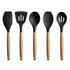 U Chef Utensilios de cocina con mango de madera, utensilios