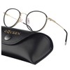 GQUEEN Runde Blaulichtfilter Brille Damen Herren Blaufilter Blaulicht Computer PC