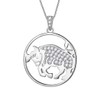 Aurora Tears Taurus Necklace 925 Sterling Sliver 12 Zodiac Pendant