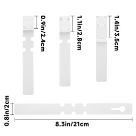 500 Pcs White Plastic Plant Tree Tags Nursery Garden Lables 2x20cm Wrap Around Hanging Tags Nursery Garden Stakes Large Writing Surface