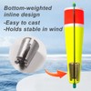 wondersee Fishing Floats Weighted Slotted Peg Popping Floats Slip Bobbers,