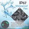 GDSTIME 120mm x 38mm 12V DC Waterproof IP67 Fan High