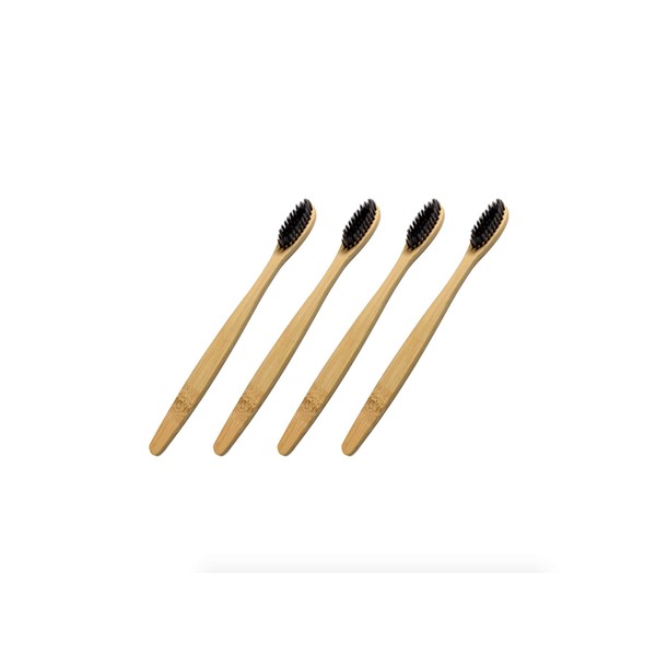 cepillo para polvo de dientes ecológico de bambú natural, orgánico,