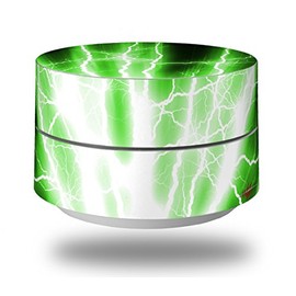 Skin Decal Wrap for Google WiFi Original Lightning Green (Google WiFi NOT Included) by WraptorSkinz
