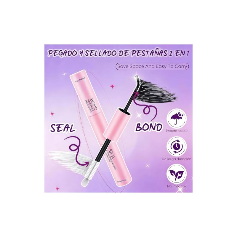 SASHA Kit de Pestañas Postizas DIY, 144 Pestañas Individuales Racimos