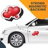 Magnet Me Up Red Hearts Magnet Decal, 6x4 Inches, Heavy