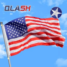 ENMOON American USA US Flag 3x5 ft - Deluxe Embroidered Stars, Heavy Duty Durable Flags
