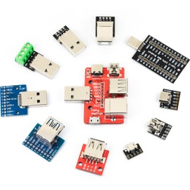 yddmyo 11pcs USB Breakout Board kit Type A B Type-C Mini Micro and 6 in 1 Breakout Board