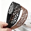 Springtime 6 Pack Hollow Cutout Headbands for Women Wide Plastic