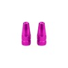 Marcraft Purple Metal Presta Tyre Valve Dust Caps (2 Pack)