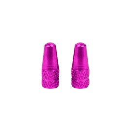 Marcraft Purple Metal Presta Tyre Valve Dust Caps (2 Pack) for Bicycles And Motorcycles | Not For Cars | Anodised Alloy | Screw-On