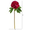 Nearly Natural 20in. Peony Artificial Flower (Set of 3)