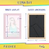 Icona Bay 4x6 (10x15 cm) Picture Frame, Pastel Pink Colored