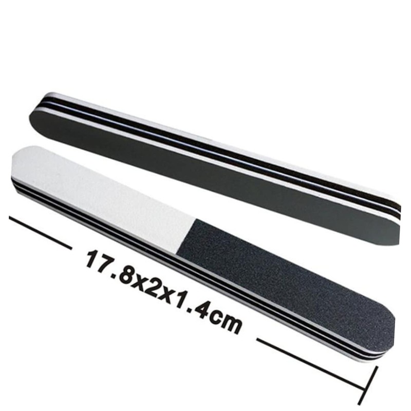 Mikinona Portable Manicure Files 20pcs Nail Buffing Strips 240/320/1200 Grits