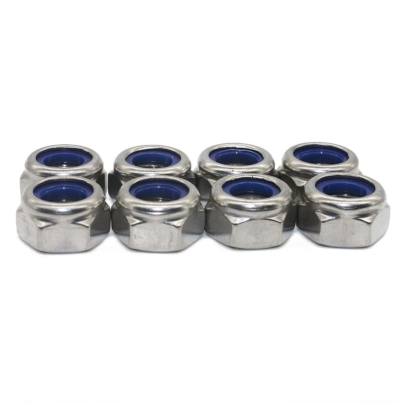 Pack of 100 M4 DIN 985 Self-Locking Nuts with Polyamide