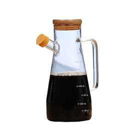 Leadigol Olive Oil Dispenser Bottle Oil Bottle 650ml Glass Bottles Cooking Baking Kitchen Tool No Drip Liquid Container for Olive Oil Soy Sauce Syrup
