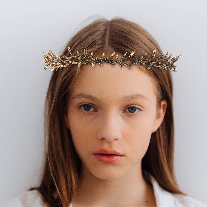 Birthday Crown of Thorns: Queen Crown Headband, Goddess Headpiece Wedding