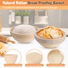 E-far Bread Proofing Basket Set of 2, 9 Inch Round