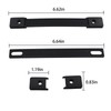 Caishun 2PCS 6.69 Inch Black Plastic Leather Carry Handle Soft