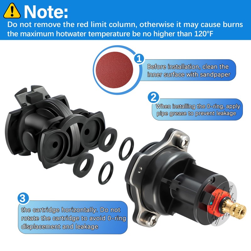 GP876851 Mixer Cap and Pressure Balancing Cartridge Kit, for Kohler