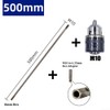 500mm M10Chuck Deep Hole Extension Connecting Rod Hex Extension Holder
