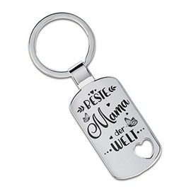 Lieblingsmensch Keyring Model: Beste Mama der Welt, Cut out heart