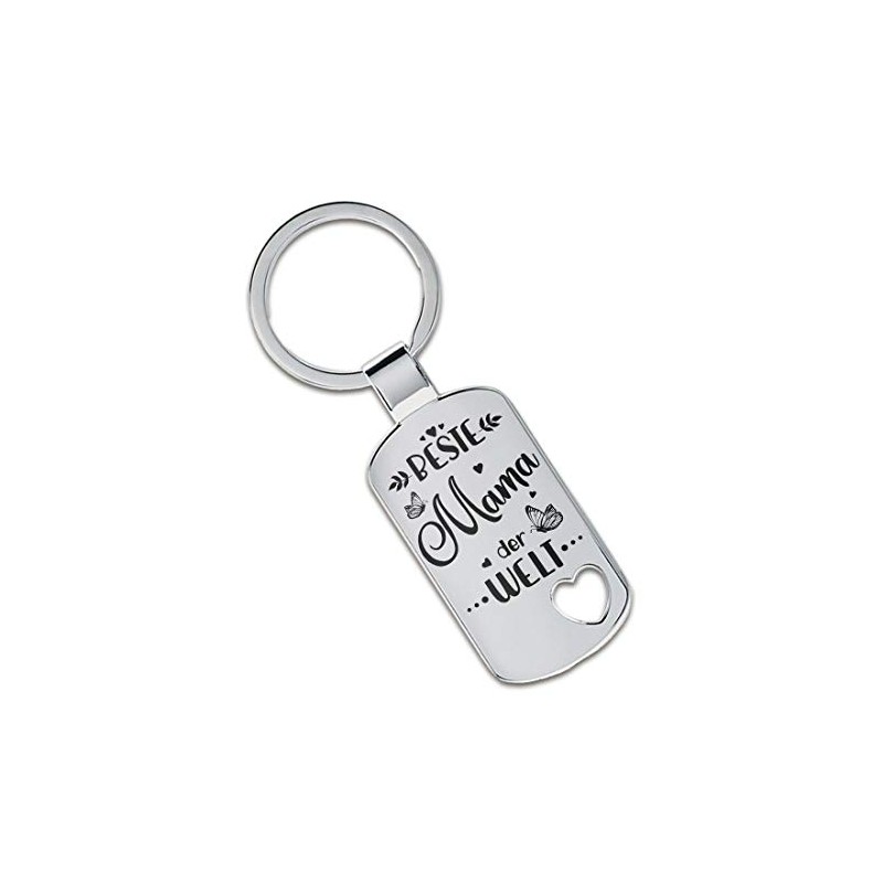 Lieblingsmensch Keyring Model: Beste Mama der Welt, Cut out heart