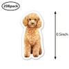 Poodle Planner Stickers, 0.5in Scrapbooking Kids DIY Calendar Crafting 208-Pack