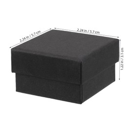 LIFKOME Jewellery Present Box Lid 10pcs Elegant Black Necklace Earring Hanger Paper Jewelry Box for Bracelet