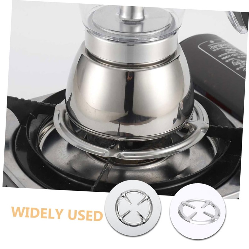 TEHAUX 5pcs Round Stainless Pot Stand Non Slip Gas Stove