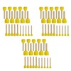 60 PCS Round Sponges Brush Set Kids Painting Tools -