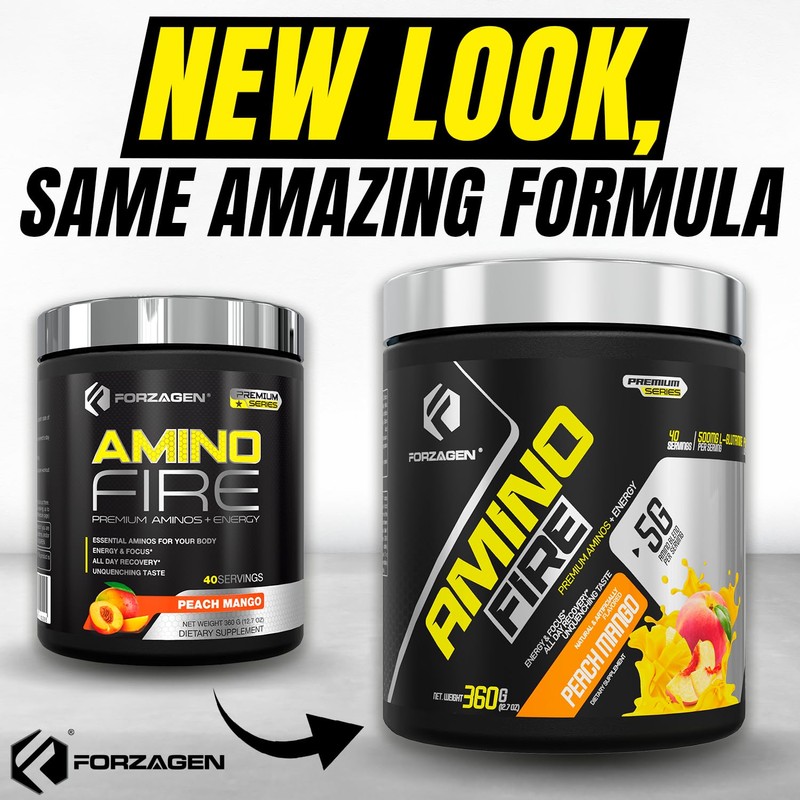Forzagen Amino Fire | Essential Amino Energy Powder for Pre-Workout