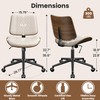 YaFiti Home Office Chair with Wheels, Armless Office Desk Chair