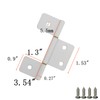 Tsnamay 6Pcs 3.5Inch Flag Three Leaf Satin Hinge Bi-Fold &