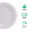 ECO PRODUCTS Compostable Vanguard 6" Paper Plates, Case of 1000,