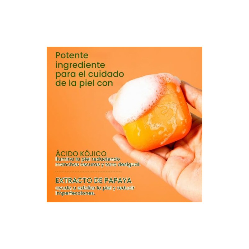 Koji White - Jabón Aclarante con Ácido Kójico y Papaya,