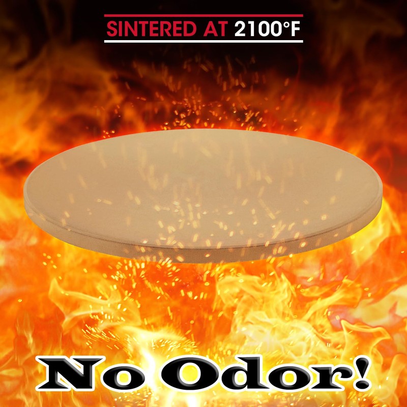 Unicook 12 Inch Round Pizza Stone, Heavy Duty Cordierite Bread