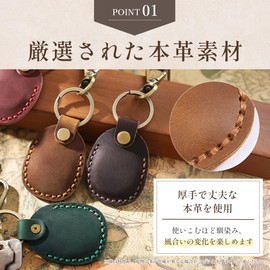 AirTag Case Genuine Leather Smart Tag Key Holder Anti-lost Tracking Leather Full Protection Air Tag Leather Bag Luggage Key Wallet Adult Kids Fashion Air Tag Case (Brown)