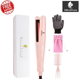 MiroPure 2-in-1 Infrared Ceramic Professional Flat Iron Hair Straightener HS04