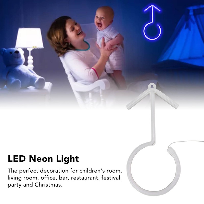 LED Neon Boy Sign Bright Blue Lighting Night Light Home