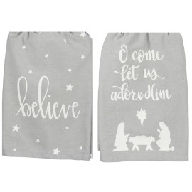 Primitive's By Kathy Primitives by Kathy 2 Piece Nativity Kitchen Towel Bundle