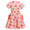 FYMNSI Toddler Little Girls Printed Dress with Pockets Baby Back